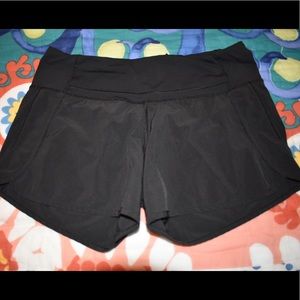 black lulu shorts